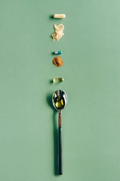 Microbiome-inspired visual representing gut support.